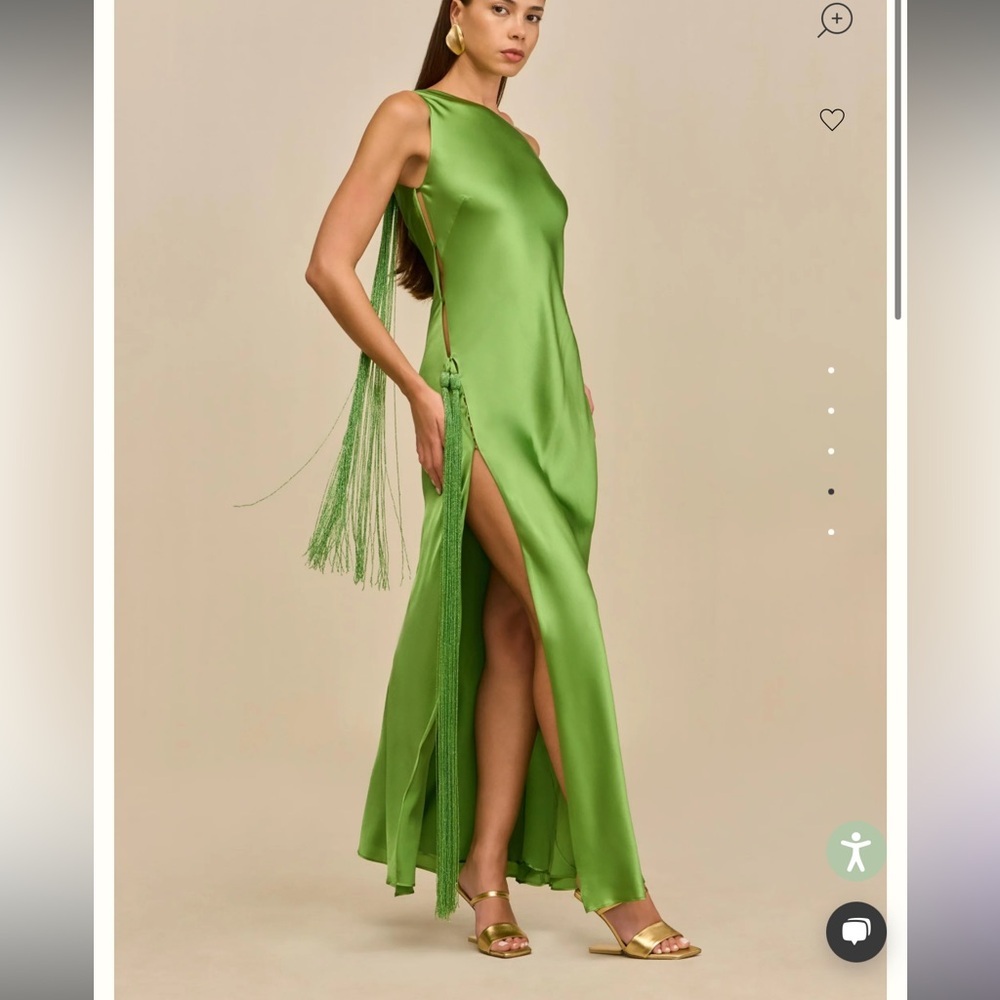 Preowned Cult Gaia Keya Pistachio XS 0 Gown - Picture 2 of 16